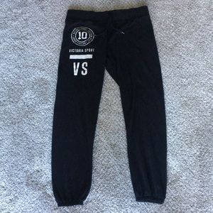 black victoria secret joggers